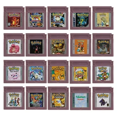 GBC Game Cartridge 16 Bit Video Game Console Card Pokemon Series Trading Game Card  2 Blue Kaizo Cock Pyrite for GBC/GBA