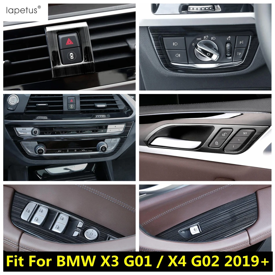 

Window Lift / Head Light / Warning Lamp /Central Air AC Frame Cover Trim Accessory For BMW X3 G01 2018 - 2023 X4 G02 2019 - 2023