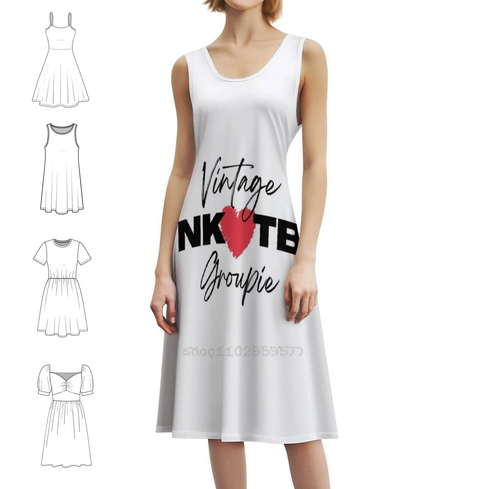 

Vintage Nkotb Groupie Love Sexy Vacation Dress For Women Beach Party Birthday Mini Dress Nkotb New Kids On The Block Music