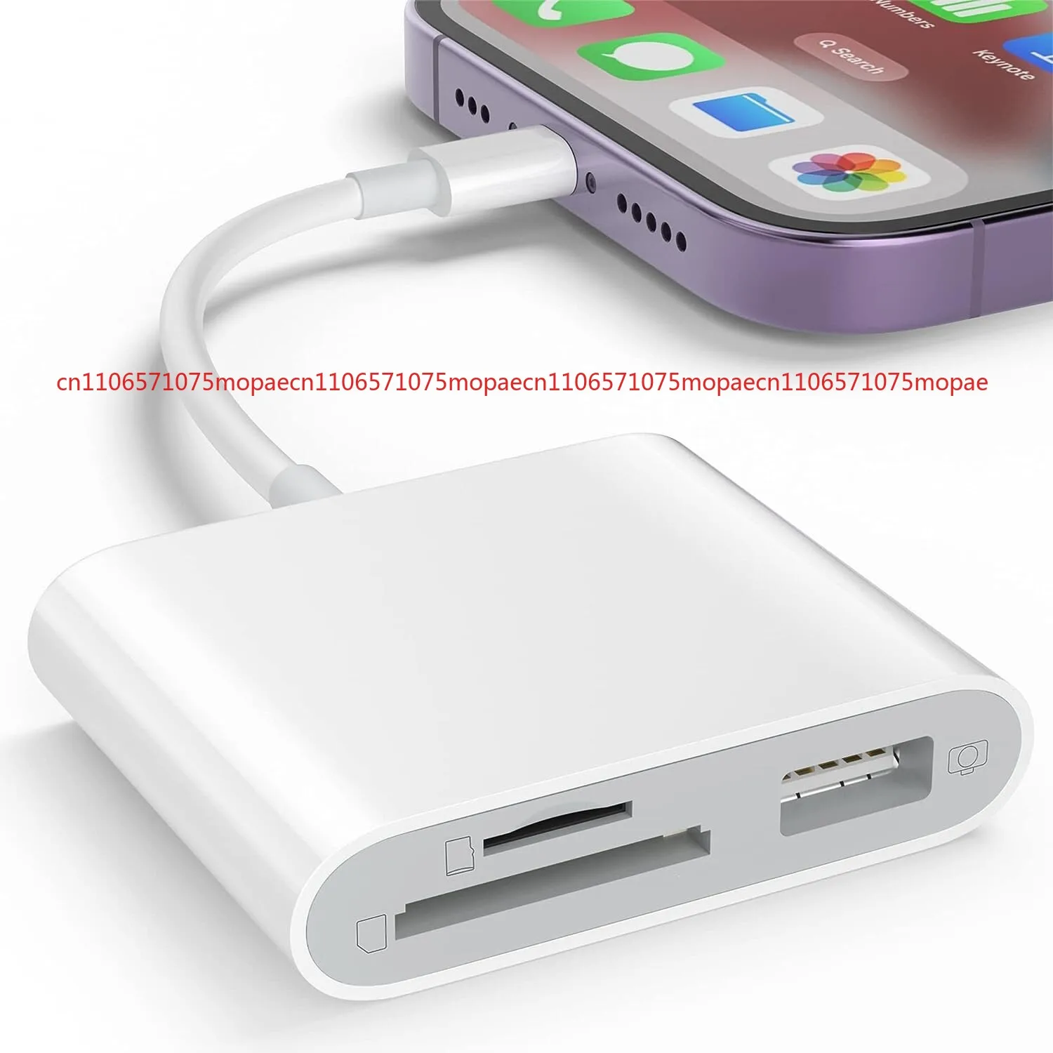 SD Card Reader for iPhone to 3 in 1 USB Camera Adapter OTG Micro SD TF adapter