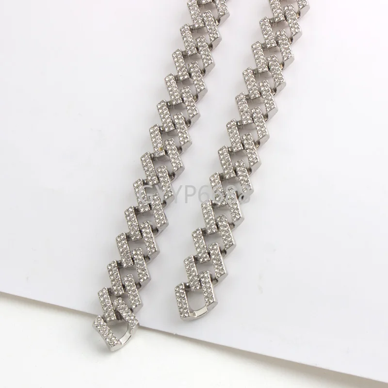 1-5meters Zinc Alloy Silver 3 and 4mm thick 2 sizes bag strap luxury designer crossbody bags bag chains