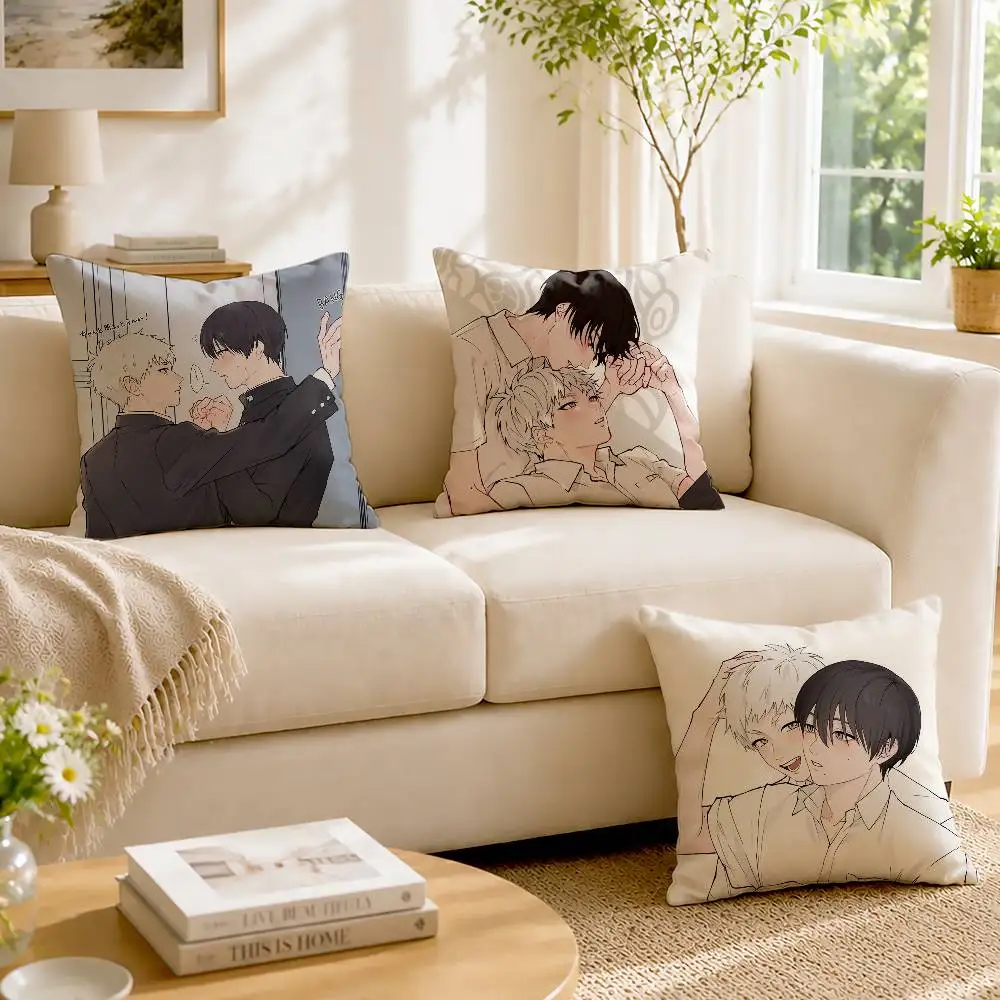 Hikaru and Yoshiki Custom Double Sided Print Square Pillow Cushion Cover