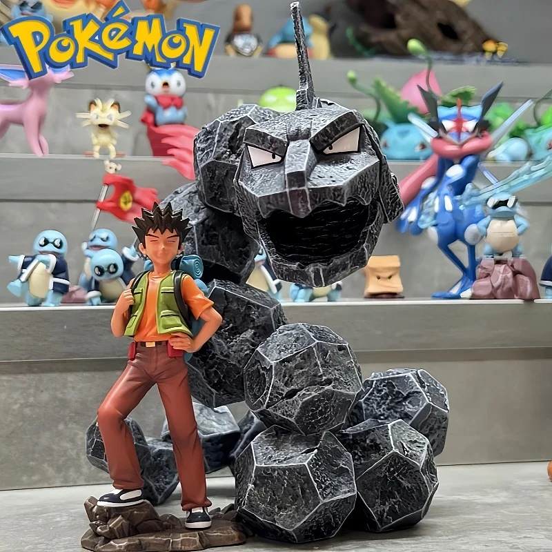 

New Pet Pokemon Action Gk Figure Pokemon Big Rock Snake 1/20 Pocket Monsters Collection Model Ornament Statue Custom Gifts Toys