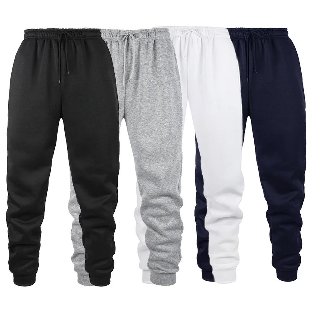 

Mens Gym - Ready Jogging Pants Solid Color Sweatpants Ideal for Autumn and Winter Workouts