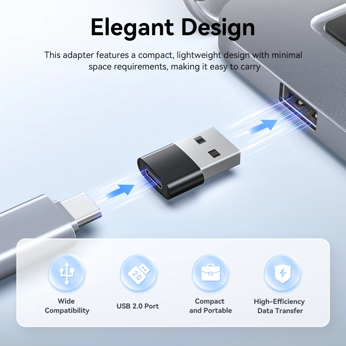 USB Adapter for USB hub to USB-C standard/USB-C to USB standard Compatible With EMEET Webcams 3