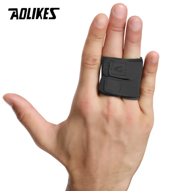 AOLIKES 1PC Trigger Finger Brace Finger Sleeve Buddy Wraps Compression Finger Support Protector for Arthritis Pain, Sport Injurie