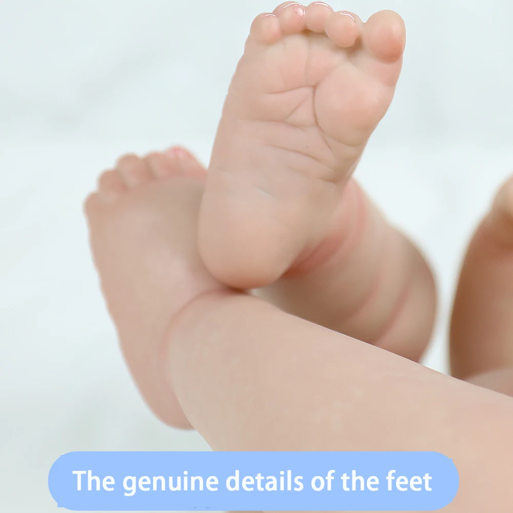 19 inch Loulou herboren babypop met zacht siliconen vinyl waterdicht lichaamspop Bebe jongen of meisje gesloten ogen pasgeboren kerstcadeau