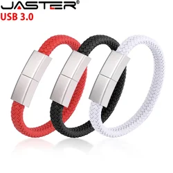 Metal Bracelet USB 3.0 Flash Drive 128GB Red Wristband Pen Drive 64B High Speed Memory Stick 32GB White Pendrive Creative Gifts