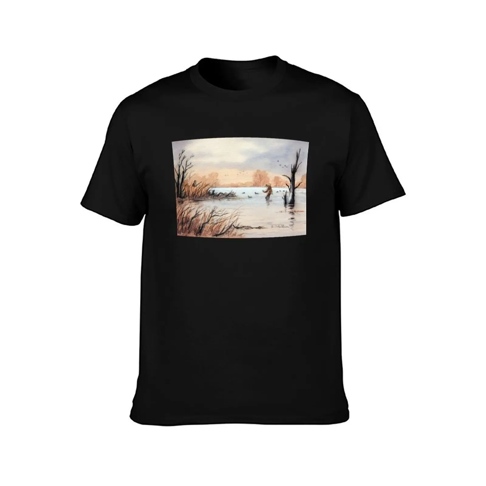 Setting Out The Decoys I T-Shirt Vintage Style Printed Top T-Shirt