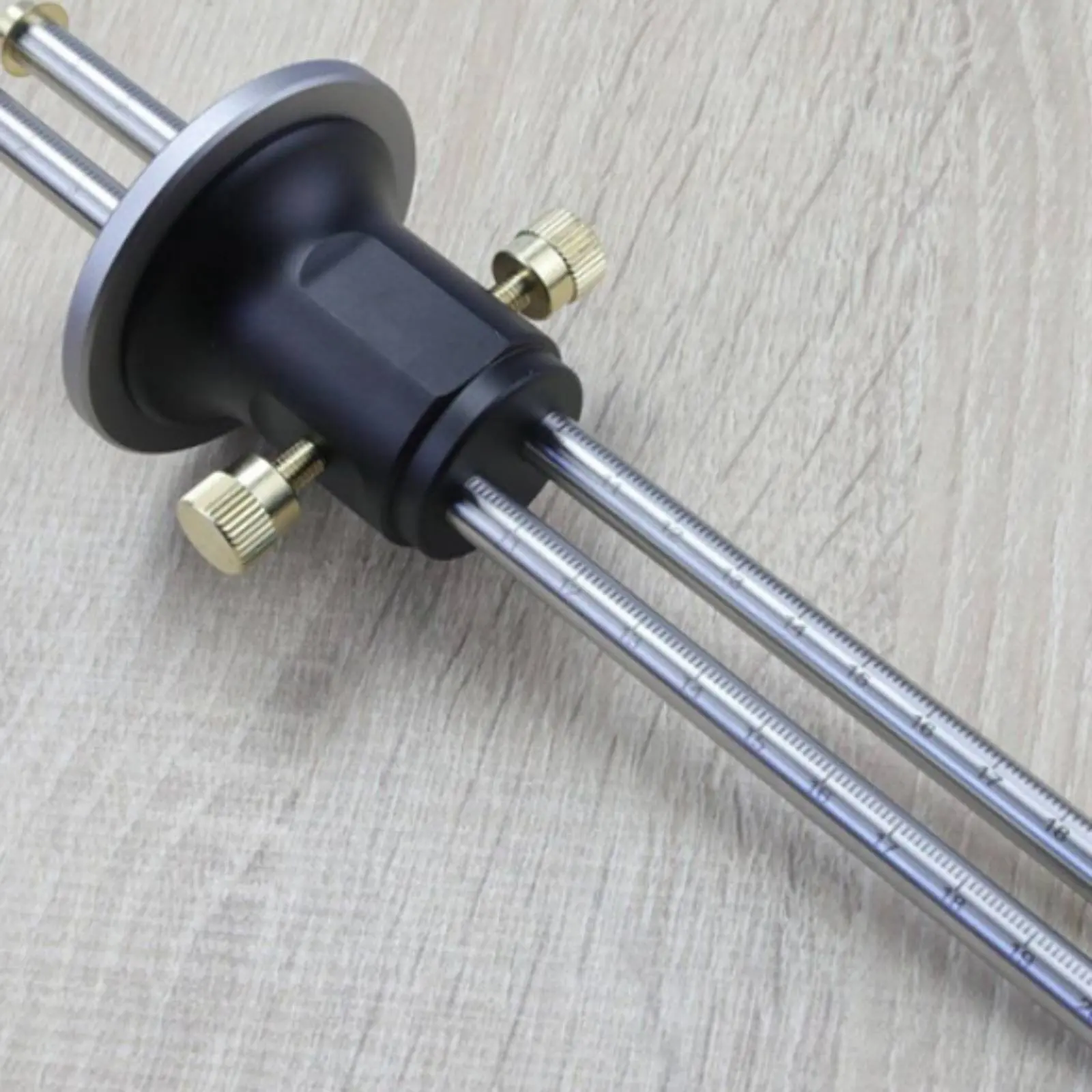 

Двухголовочный разметочный шаблон с четкой шкалой, европейский дизайн, разметочный инструмент для параллельных линий, легкий алюминиевый сплав, для столяров