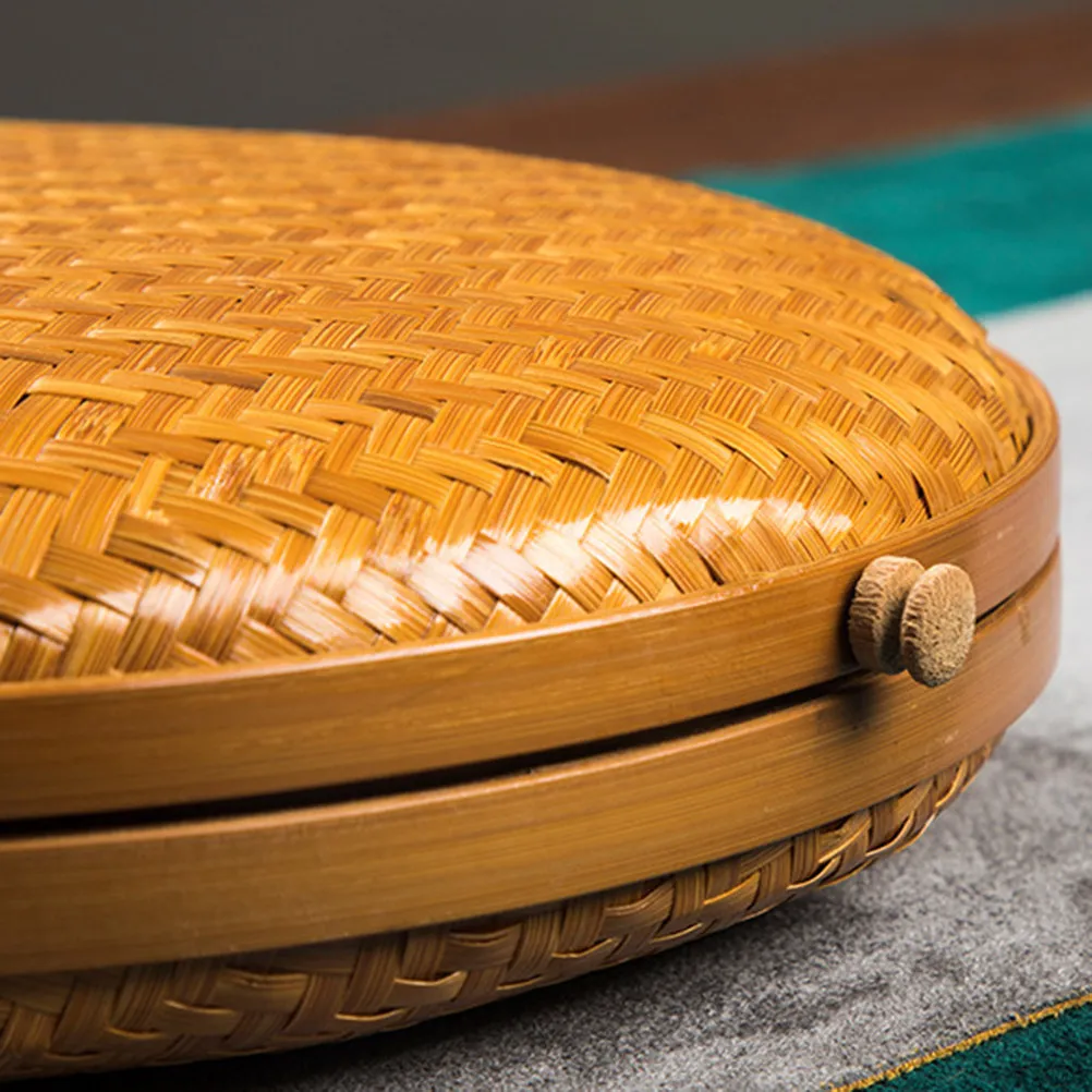 1Pcs Bamboo Tea Box Premium Handwoven Storage Basket for Tea Tools Accessories Organizing Home Kitchen Living Room Desk - view 4