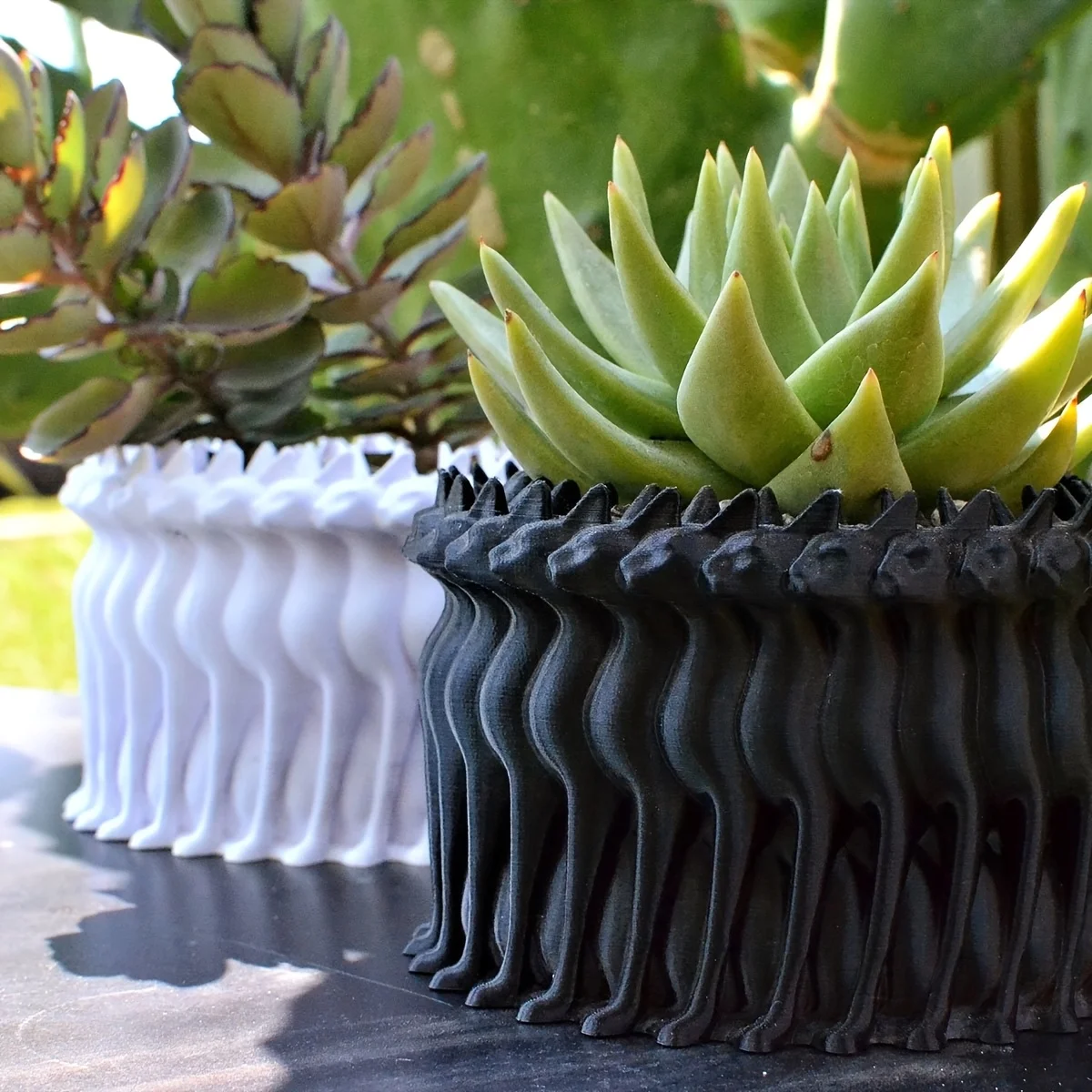 

3D мультилицевые кошки, полимерные горшки для растений, креативный садовый цветочный горшок с дренажным выходом, декор для двора, горшок для растений, орнамент, декор