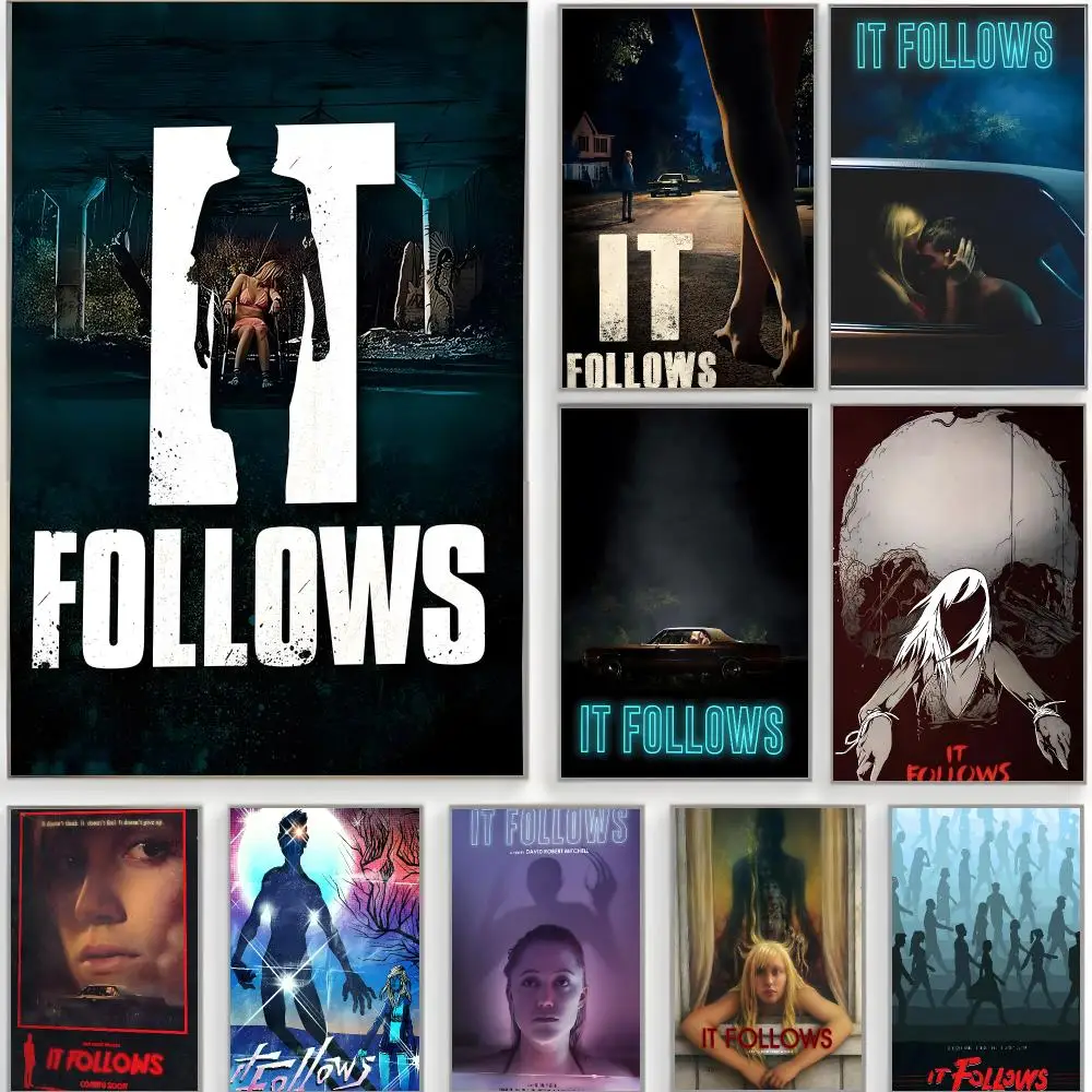 psychological horror i-It Follows Poster Classic Wall Art  Home Decor  Peel and Stick Unframed