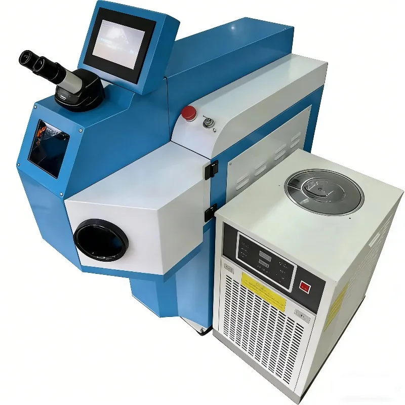 

【New】New 200W External Chiller YAG Welding hine for Jewelry Power with Fiber Source Rings Bracelets Platinum Max