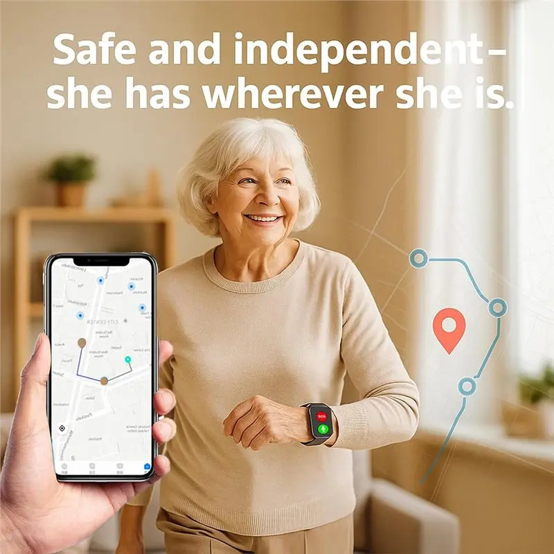 A73E-سوار معدل ضربات القلب معدل ضربات القلب درجة حرارة الجسم الأكسجين في الدم نظام تحديد المواقع الأوراسي والأفريقية لكبار السن #6