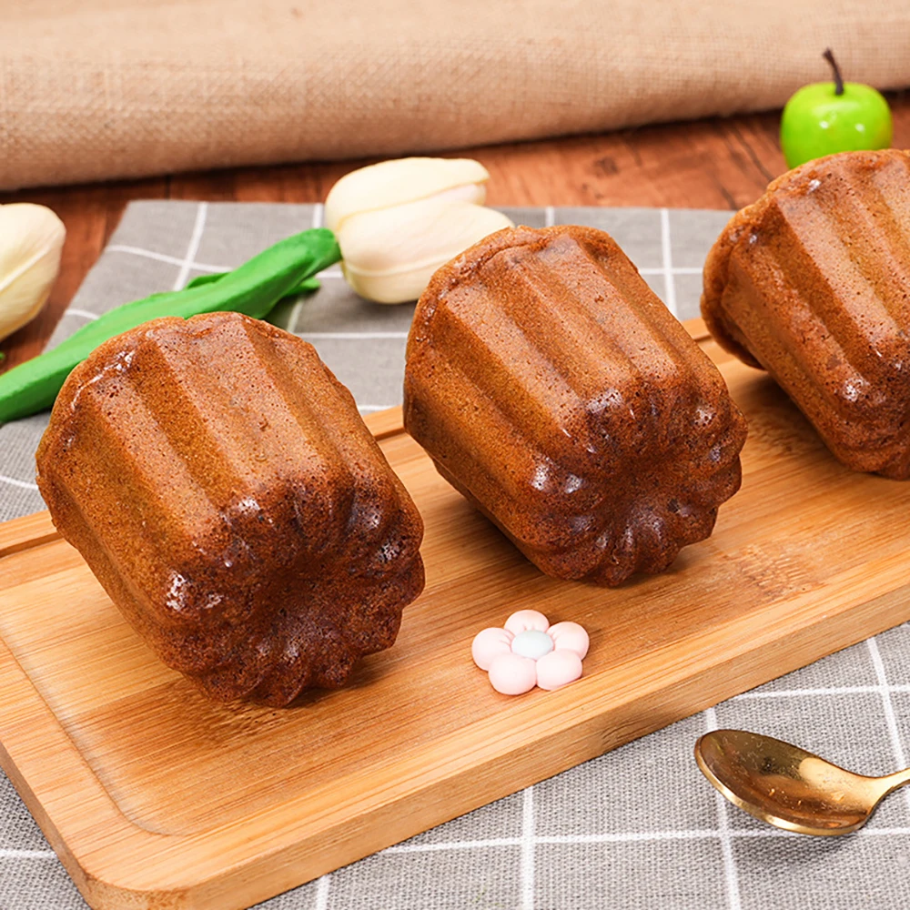 Canele Baking Molds Heavy Carbon Steel Muffin Pastry 3D Madeline Mould Non-Stick Cannele DIY French Pastry Cookie Baking Tools