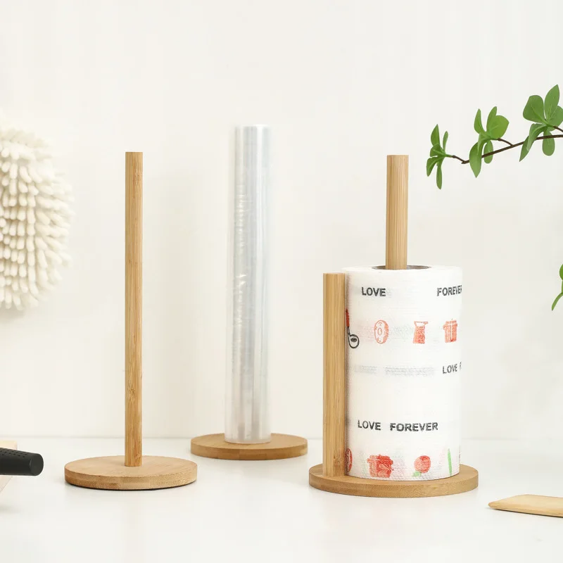 Wooden Towel Holder for Kitchen and Bathroom