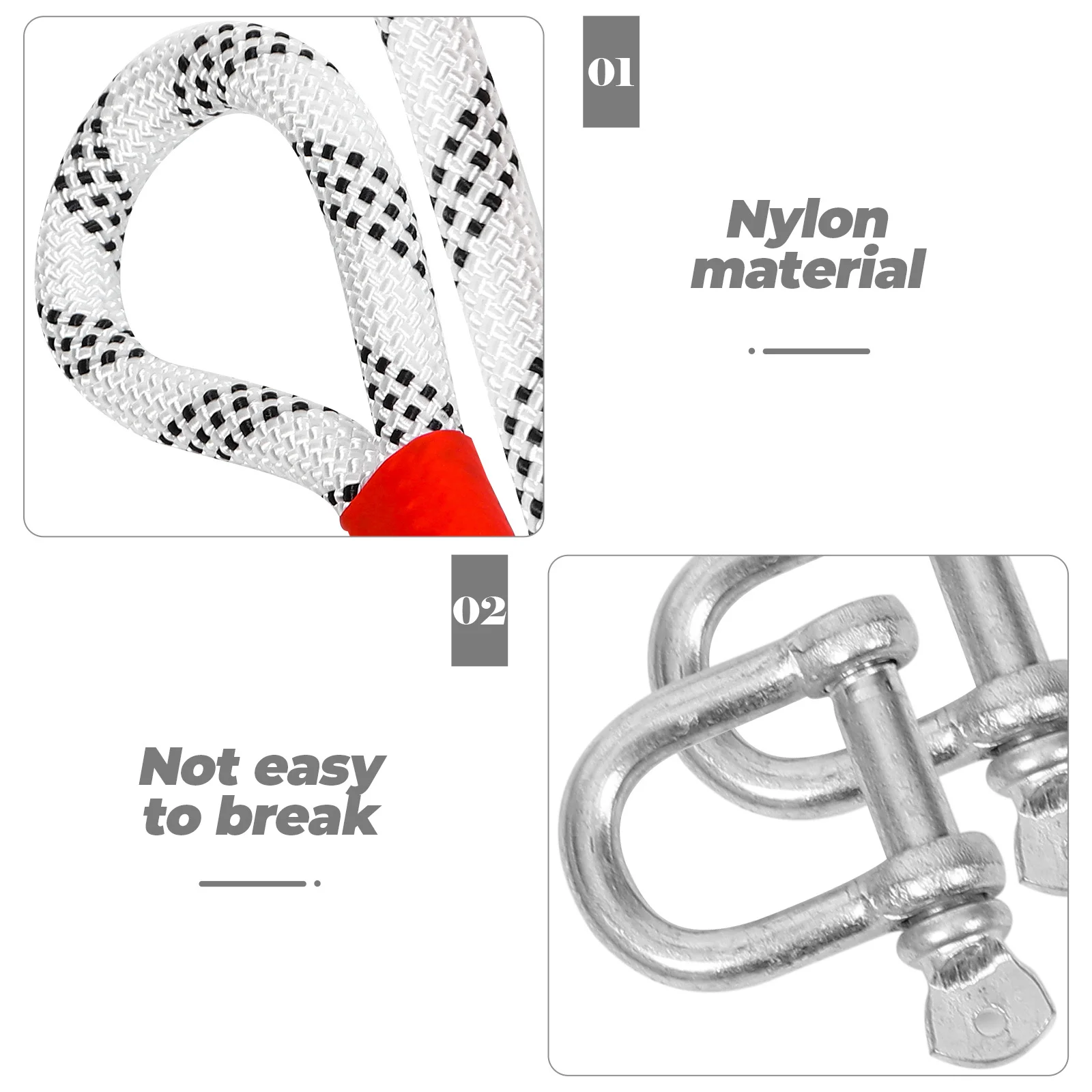 

Car Tow Rope Heavy-Duty 3t Thick Steel Buckle Wear-Resistant Nylon Emergency Tow Strap Durable Towing Rope for Off-Road Vehicles