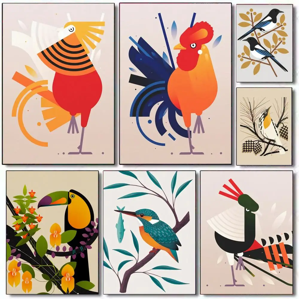 ملصق قماشي للخط: تجعد مجاني مقاوم للماء ومتين لجميع الفضاء لديكور الحائط إيما كلينتون بيردز آرت