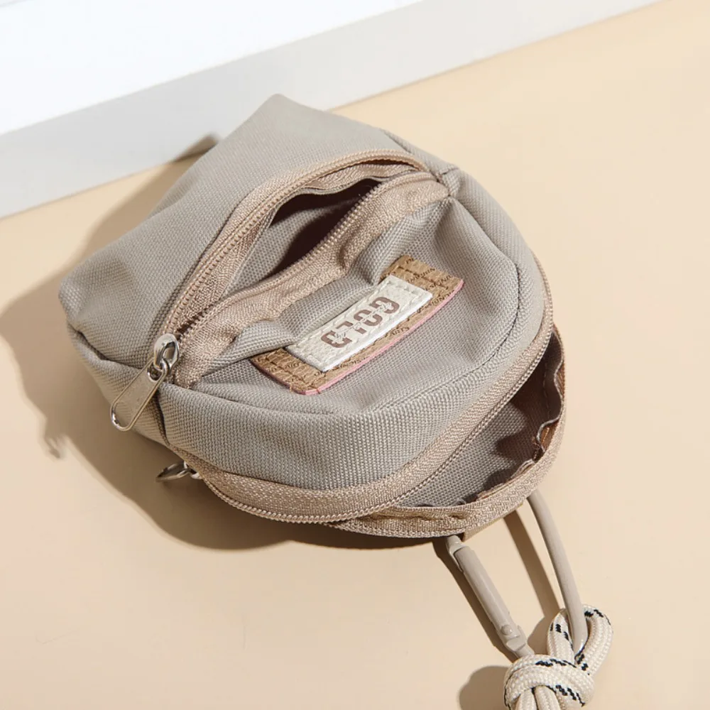 Casual Mini Coin Purse Large Capacity Key Chain Headphone Bag Portable Nylon Wallet Boy Girl