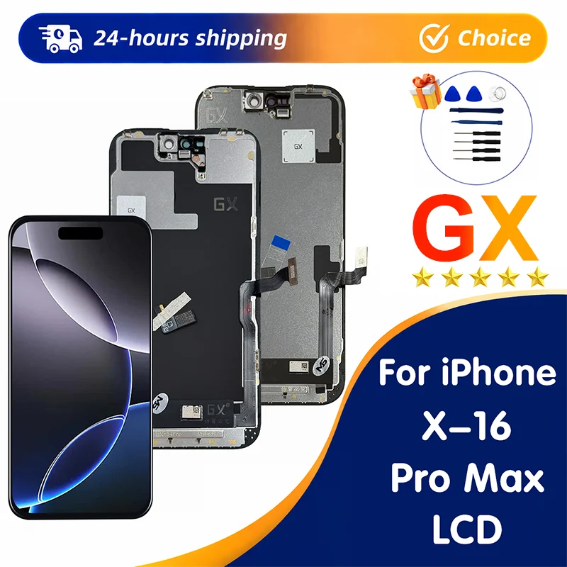 GX OLED 아이폰 X XS Max 11 12 13 14 15 16 Pro Max 스크린 교체 디스플레이 디지타이저 아이폰 12미니 14 플러스 XR 디스플레이용