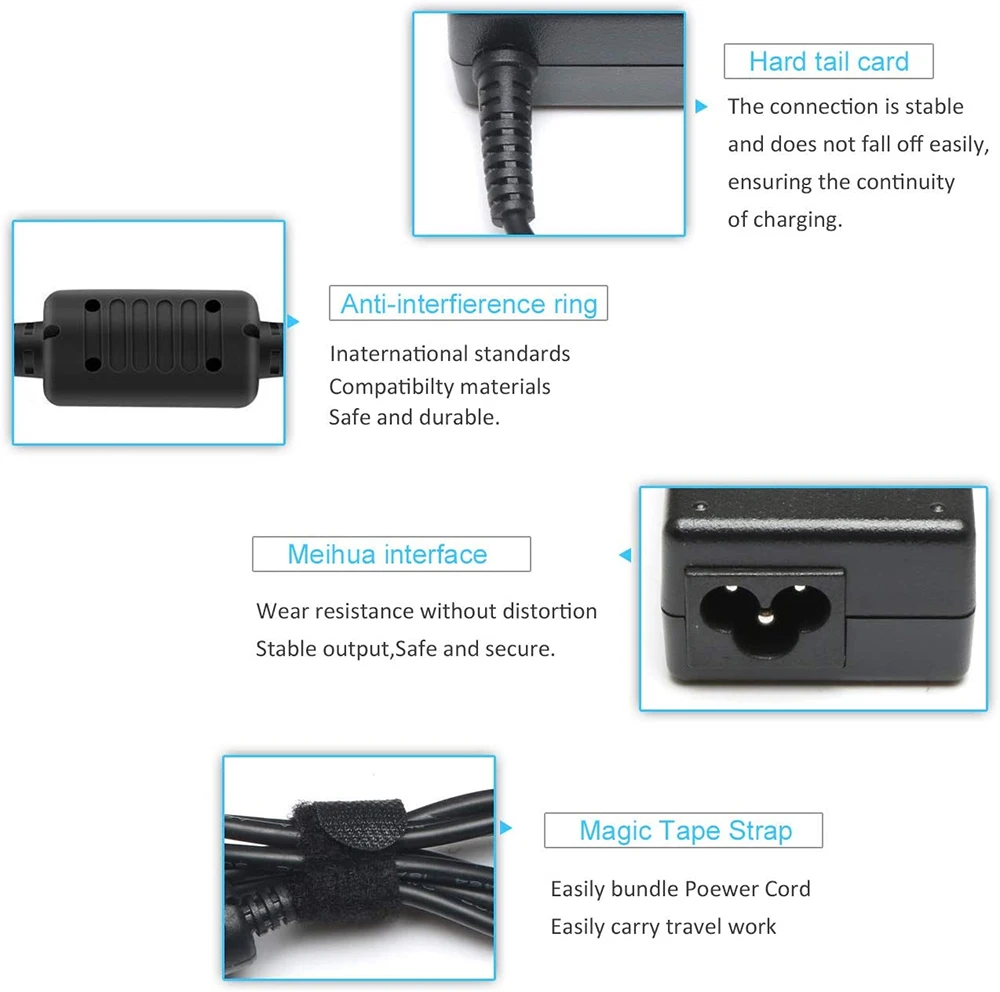 شاحن لاب توب اتش بي انفي توك سمارت ، 90 واط ، كتاب أنيق 15 17 M6 M7 ، حصان بافيليون 11 14 15 17 ، تيار 11 13 14 14 ، محول تيار متردد مزود طاقة