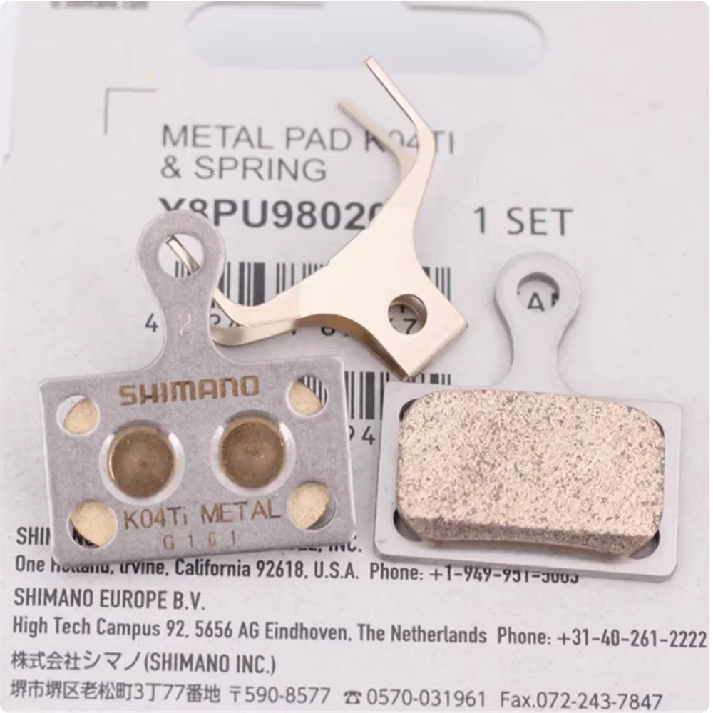 

XTR Bike K04Ti Iamok узкие металлические дисковые тормозные колодки для BR-M9100/M9110/M8110/M9170 с пружинными 2-поршневыми детальми для велосипеда