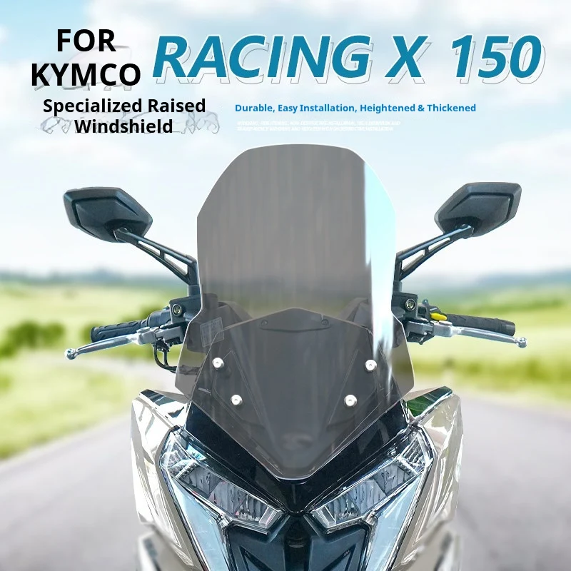 Modified Heightened Clear Wind Deflector Accessories For Kymco Racing X150 RKS150 Scooter