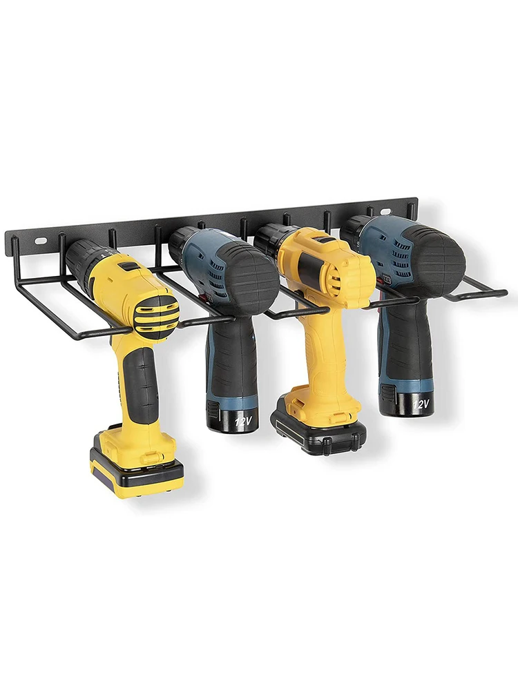 Drill Storage Rack Cordless Drill Organizer Electric Drill RackHeavy Duty Floating Power Tool Rack For Garage Workshop Home Shed
