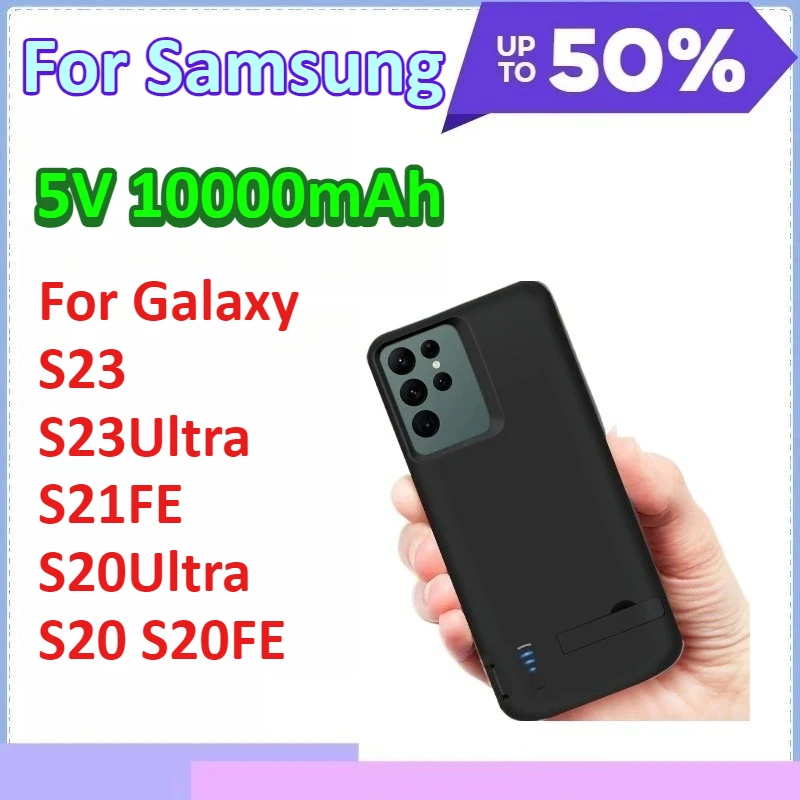 

10000mAh Battery Charger Case for Samsung Galaxy S23 S23Ultra S21FE S20Ultra S20 S20FE Power Bank Portable Battery Cover