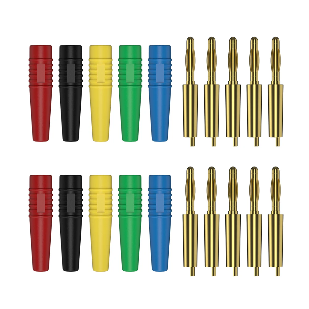 JZDZ 10PCS 2MM Wtyk bananowy Pozłacany pin bananowy Złącze elektryczne Akcesoria J.10005 — zdjęcie 6