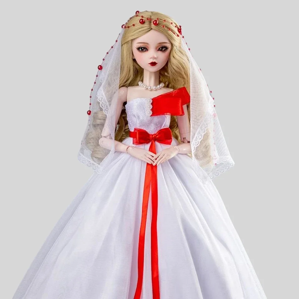60cm Doll Clothes Wedding Dress Change Set 1/3 BJD Doll Accessories Girls\' Christmas Gift Toys