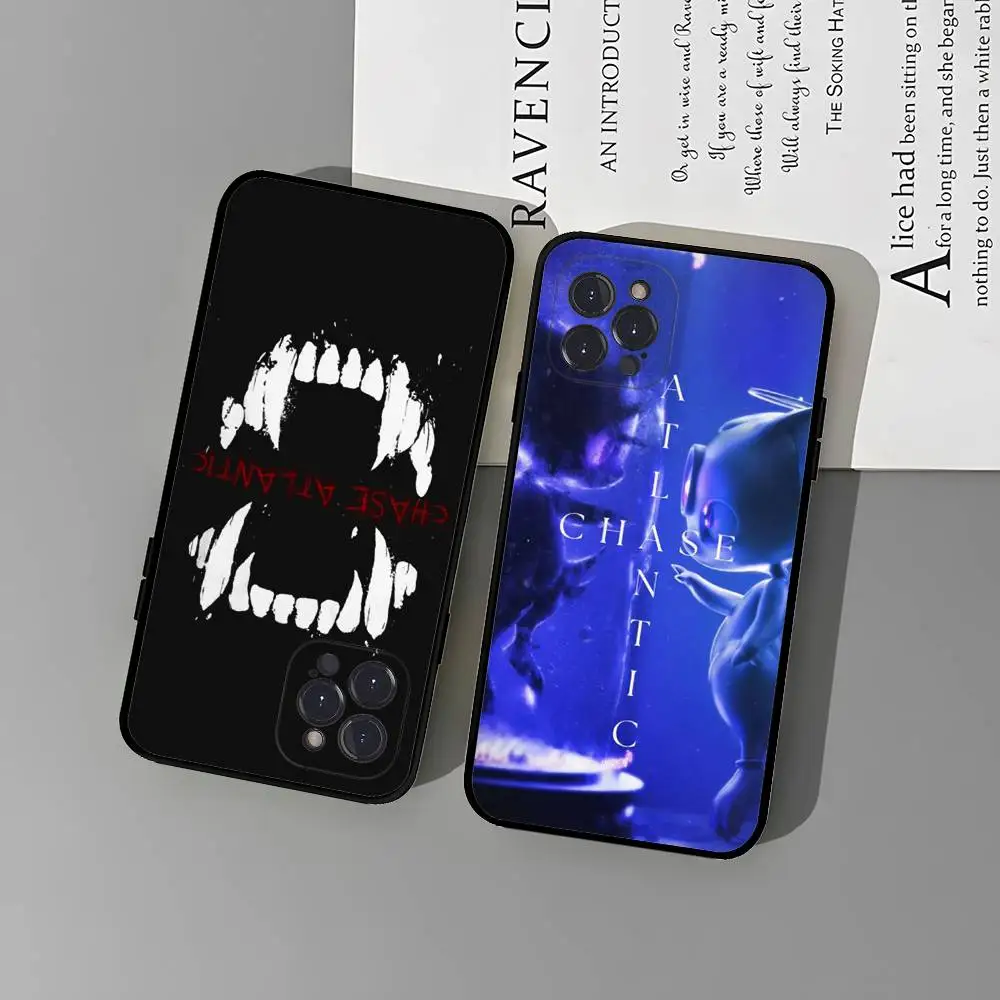 شعبية الفرقة C-Chase A-أتلانتيك جراب هاتف آيفون 16 15 14 13 12 11 17 برو ماكس البساطة الظهر حافظة ناعمة من البولي يوريثان