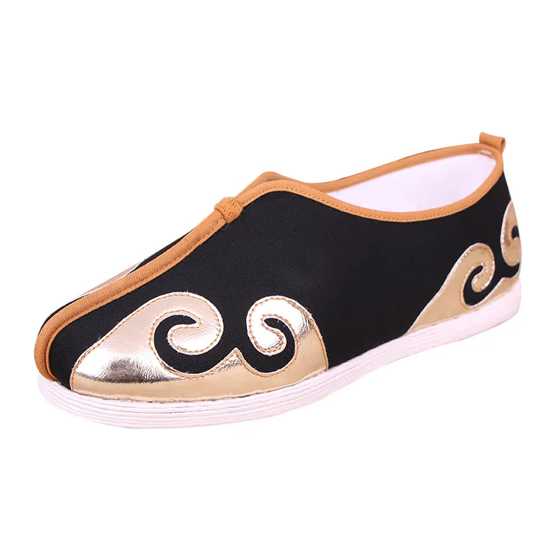 New Unisex Handmade Premium Trendy Traditional Chinese Style Cloud Head Thousand-Layer Sole Cloth Shoes for Casual Daily Wear