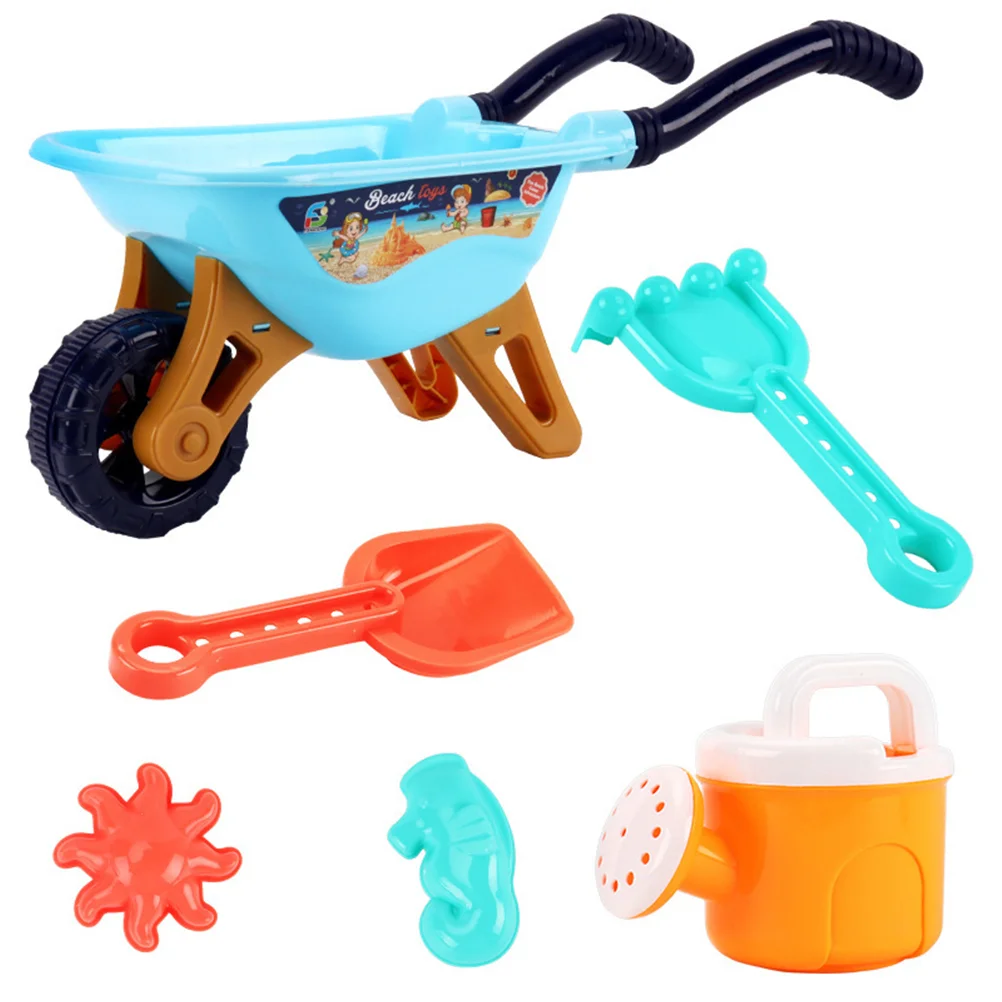 

Boy Toys Beach Stroller Kid Playset Kids Educational Sand Digging for Children Blue