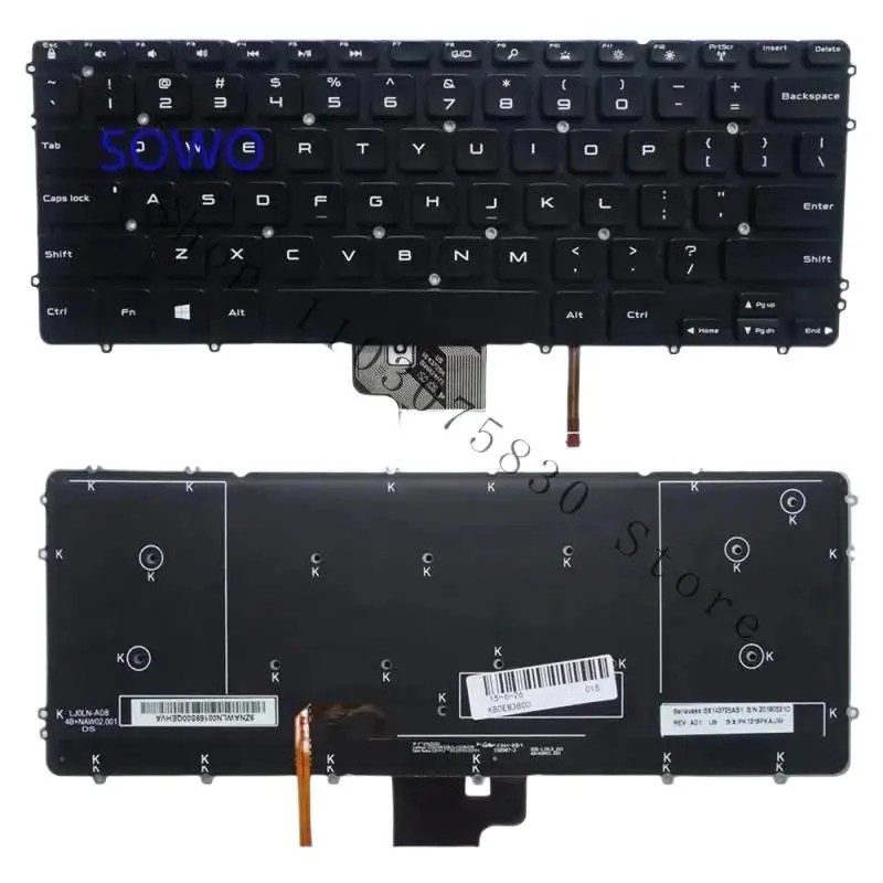 

WYORESY Новая клавиатура с подсветкой для DELL precision M3800 XPS 15 9530 9530B P31F P31P @