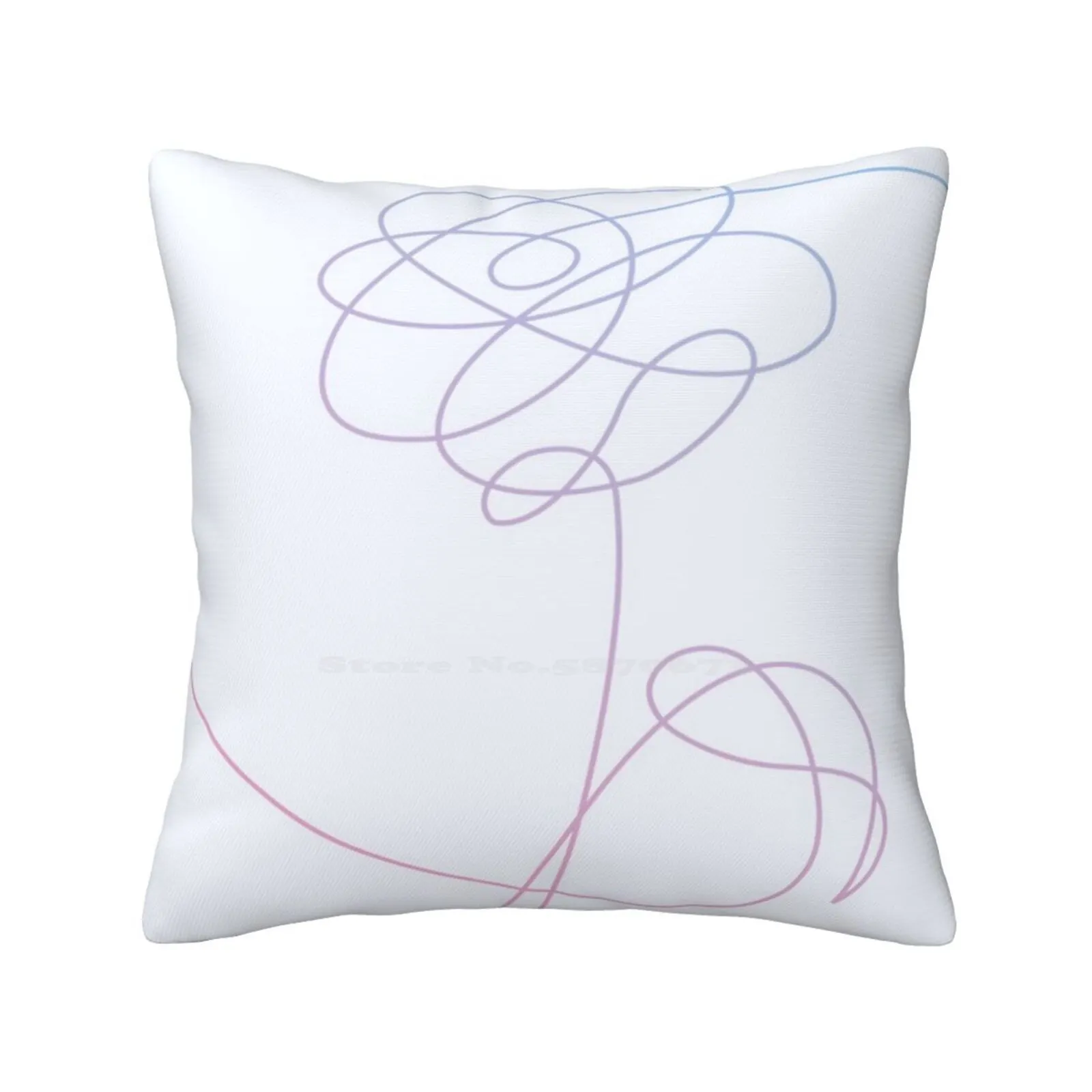 Love Yourself : Her-O Version Throw Cushion Pillow Cover Kpop Love Yourself Boys Flower Her Rap Monster Jungkook Jhope Seokjin