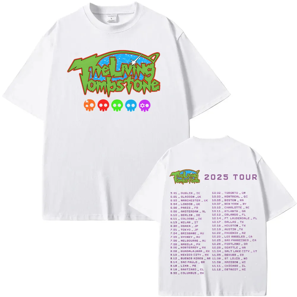 living tombstone T Shirt Street Hip-hop Rapper Short Sleeve O-neck Tees Top Summer 100%Cotton Tshirt Sudaderas ComfortableTees