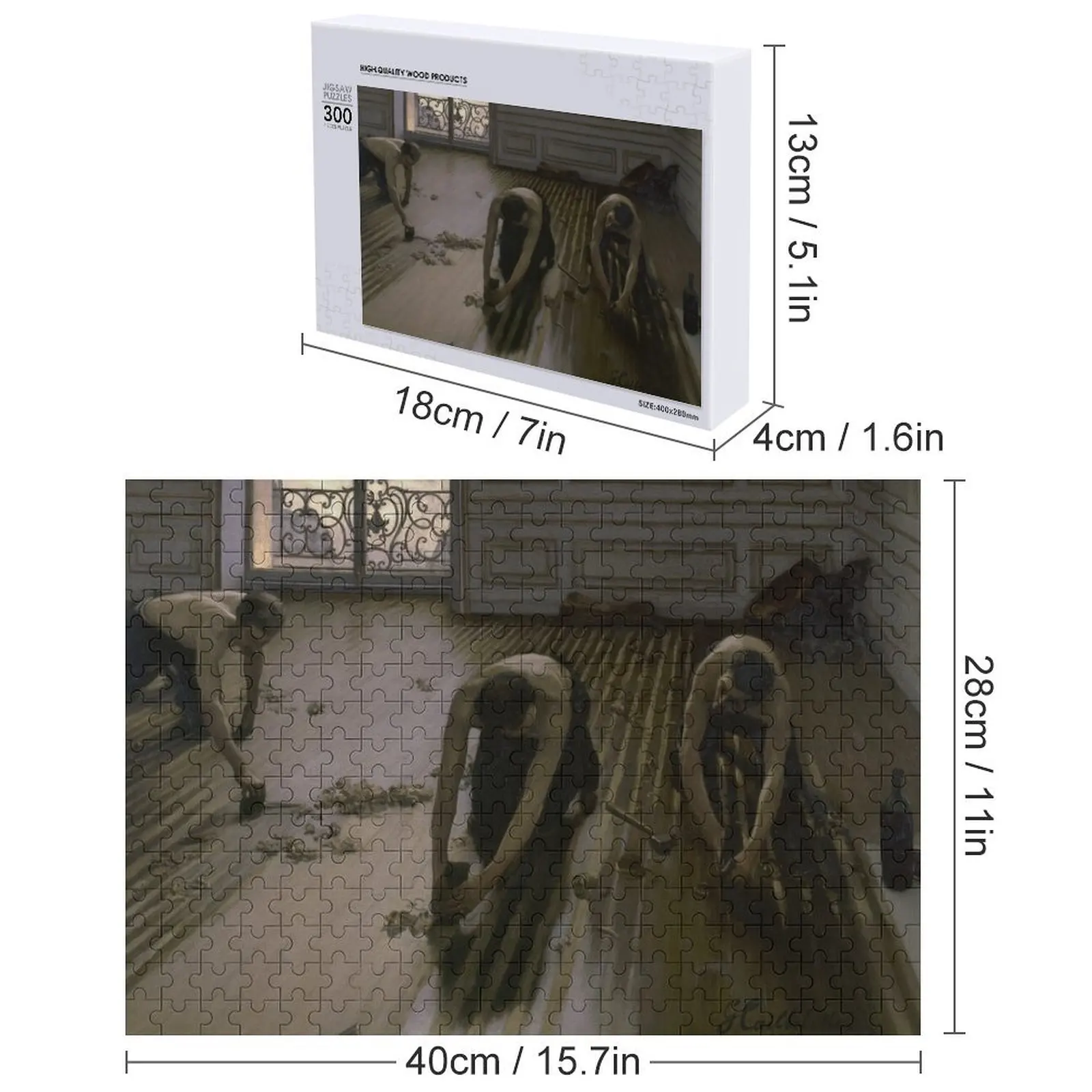 كاشطات الأرضية (Les raboteurs de parquet) - Caillebotte بازل قطع صورة مخصصة للأطفال لعبة ألغاز للأطفال #5