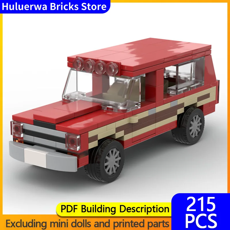 

Модель скоростного гоночного автомобиля MOC, строительные кирпичи, Grand Wagoneer, роскошный внедорожник, модульная технология, детские праздничные подарки, сборный игрушечный костюм