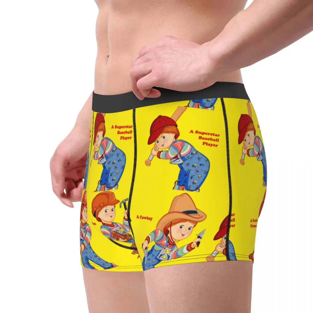 Man Good Guys Cowboy Underwear Cartoon Child's Play Chucky Hot Boxer Briefs Shorts Panties Homme Breathable Underpants S-XXL