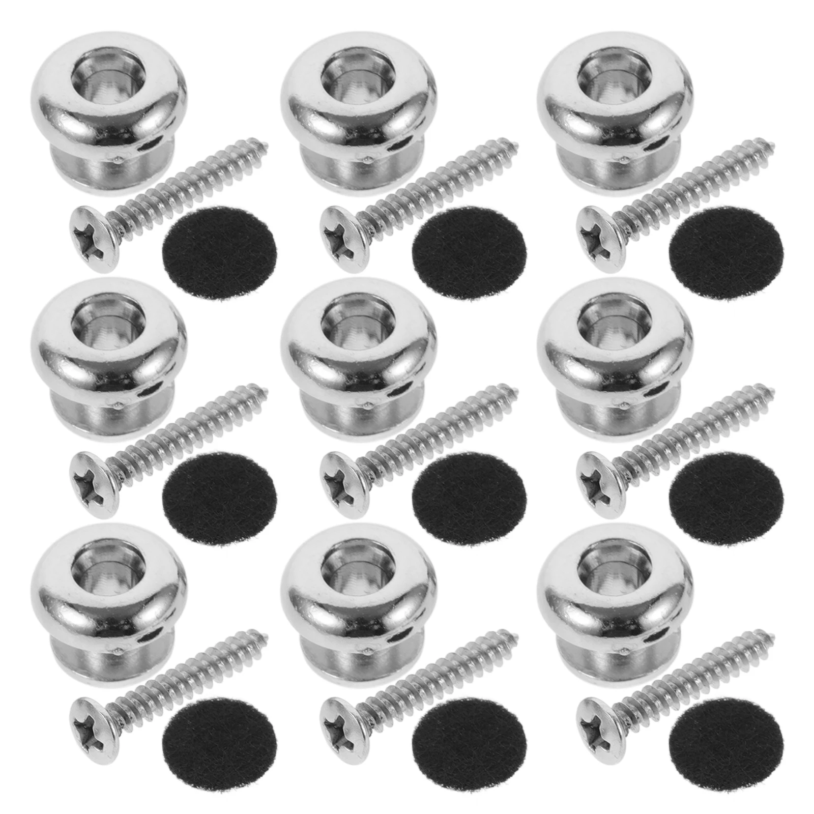 

30 Pcs Strap Buckle Electric Guitar Classical Button Acoustic Bridge Pins Locks