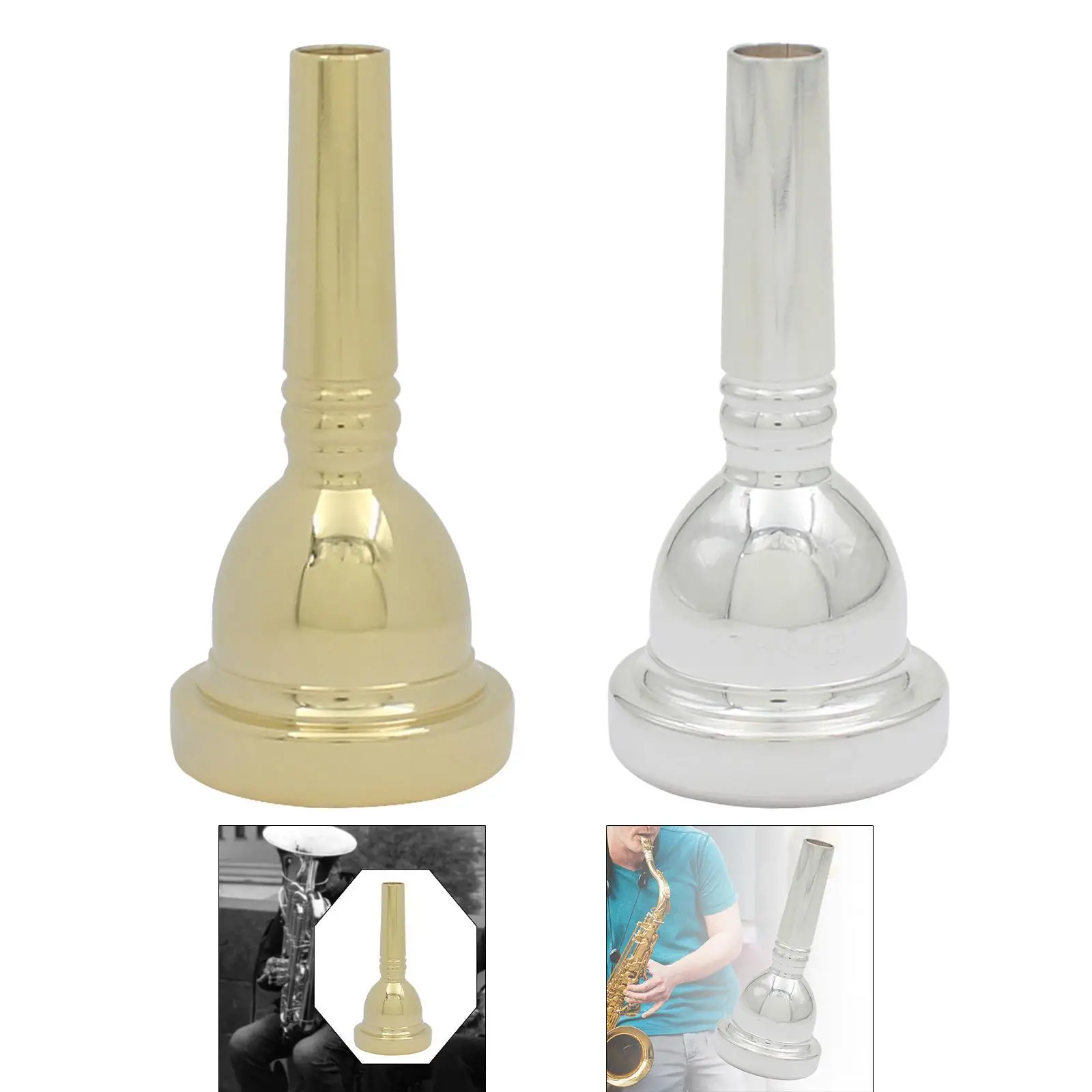 Trombone Mouthpiece Great Sound Sturdy Musical Instrument Parts Enhance Performance Professional Trombone Instrument Accessories