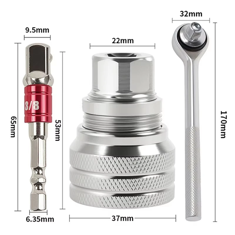 Adjustable hexagonal socket ratchet wrench multifunctional hand drill for screwing screws