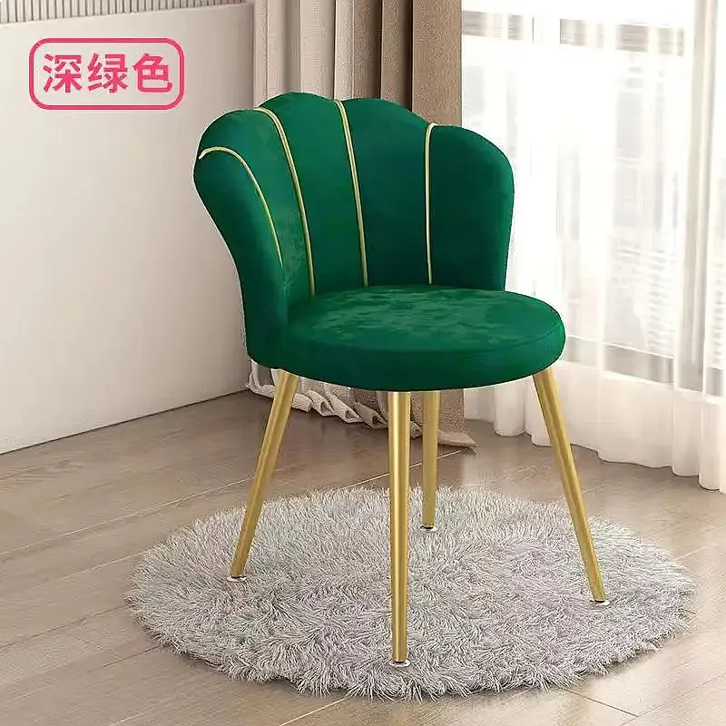 Titanium Leg Dining Chair with Latex Cushion Nordic Lounge Backrest for Office Bedroom