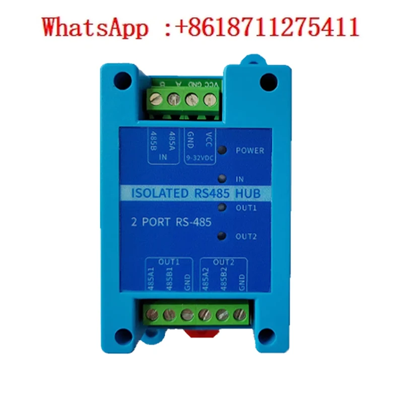 

Industrial grade optoelectronic isolation RS485 hub repeater 485 distributor isolator 1/2 232 to 485