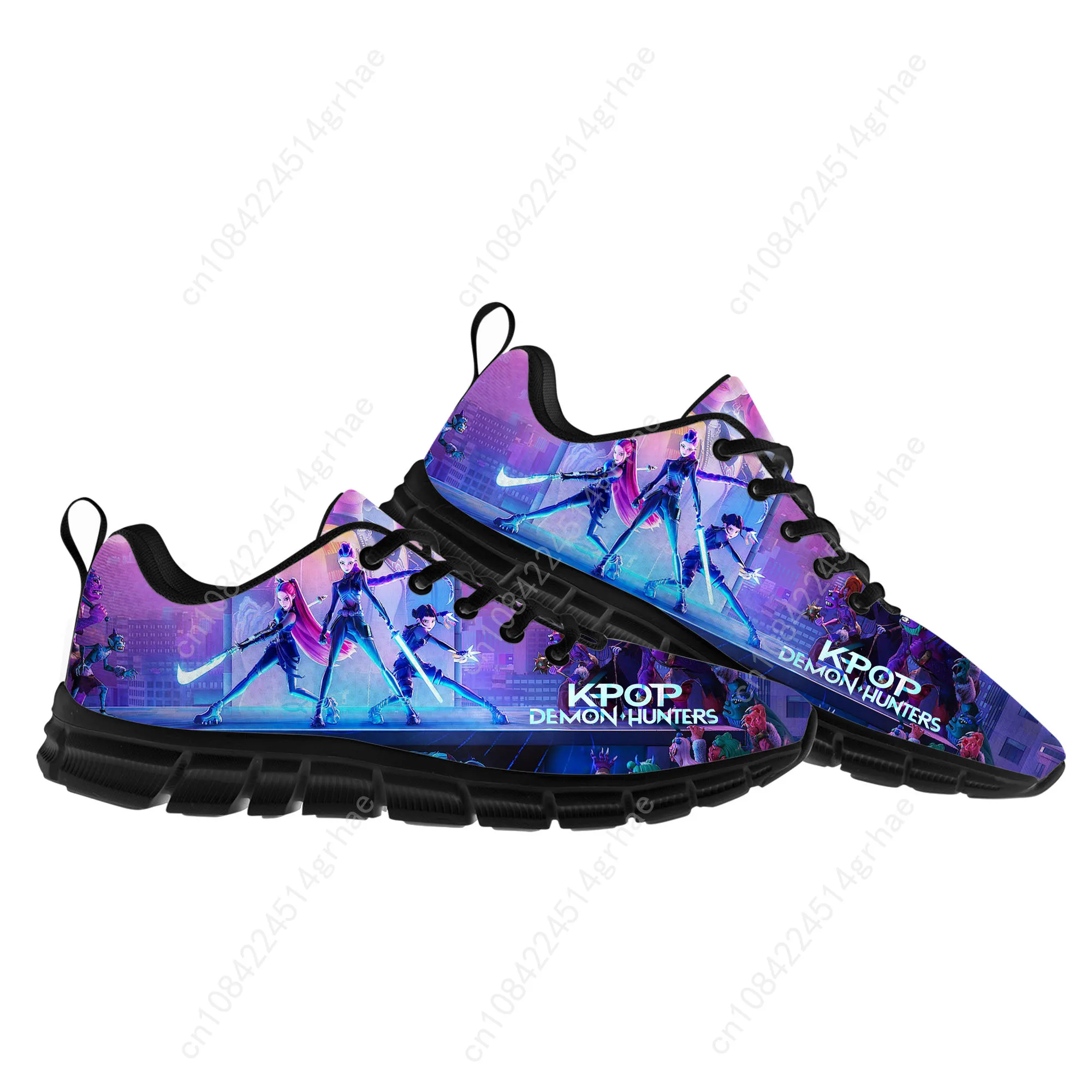 

KPop Demon Hunters Sports Shoes Mens Womens Teenager Comfortable Sneakers Couple Custom Made High Quality Breathable Shoes