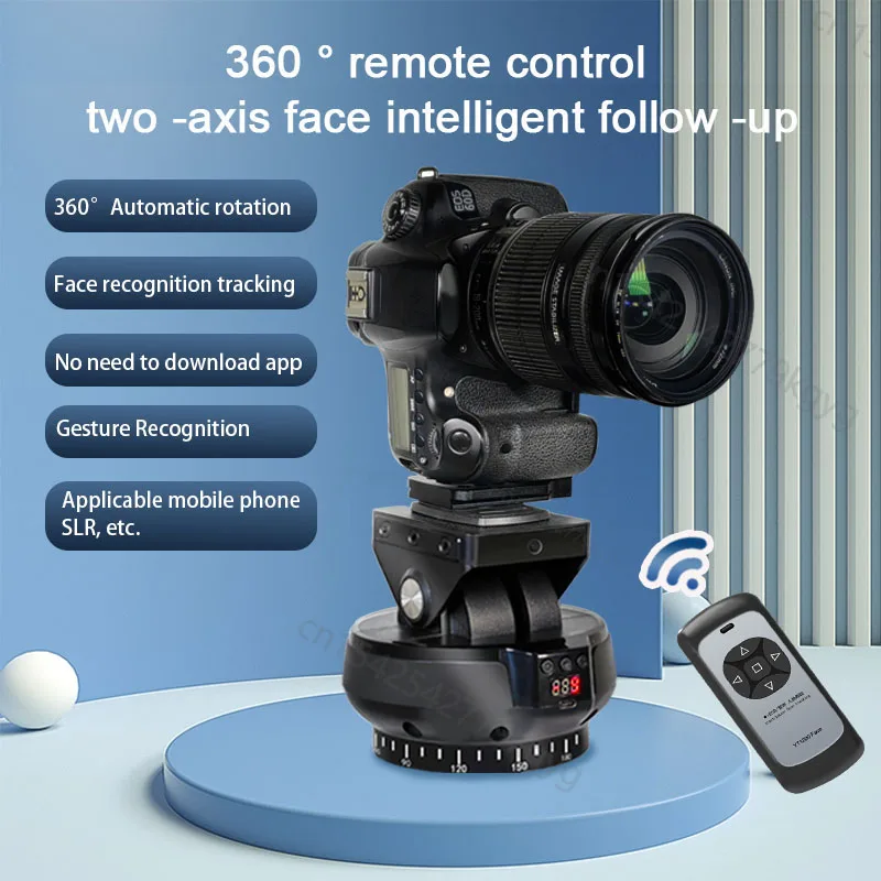 

YT-1200 AI Tracking 360 Auto Motorized Rotating Panoramic Head Remote Control Pan Tilt Video Head Stabilizer for Video Shooting