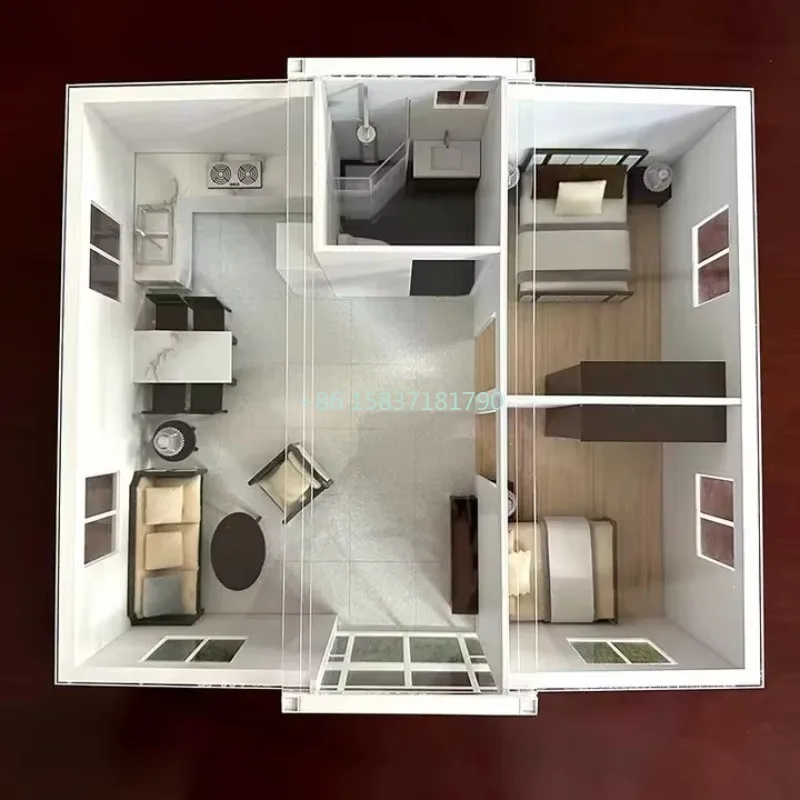 Fast Build Container House Foldable Expandable Folding House Prefab Vacation Room Office Building Hotel Mobile Tiny Home for US