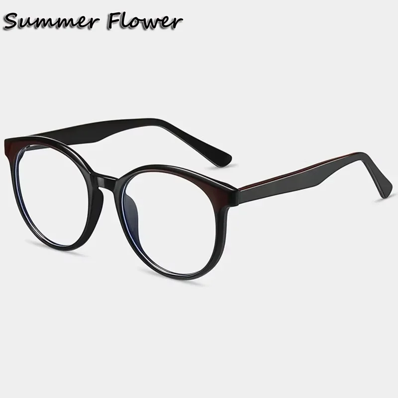 

Оправа для очков TR90: модные круглые женские очки с пружинными дужками, высококачественные, для зрения, для девушек